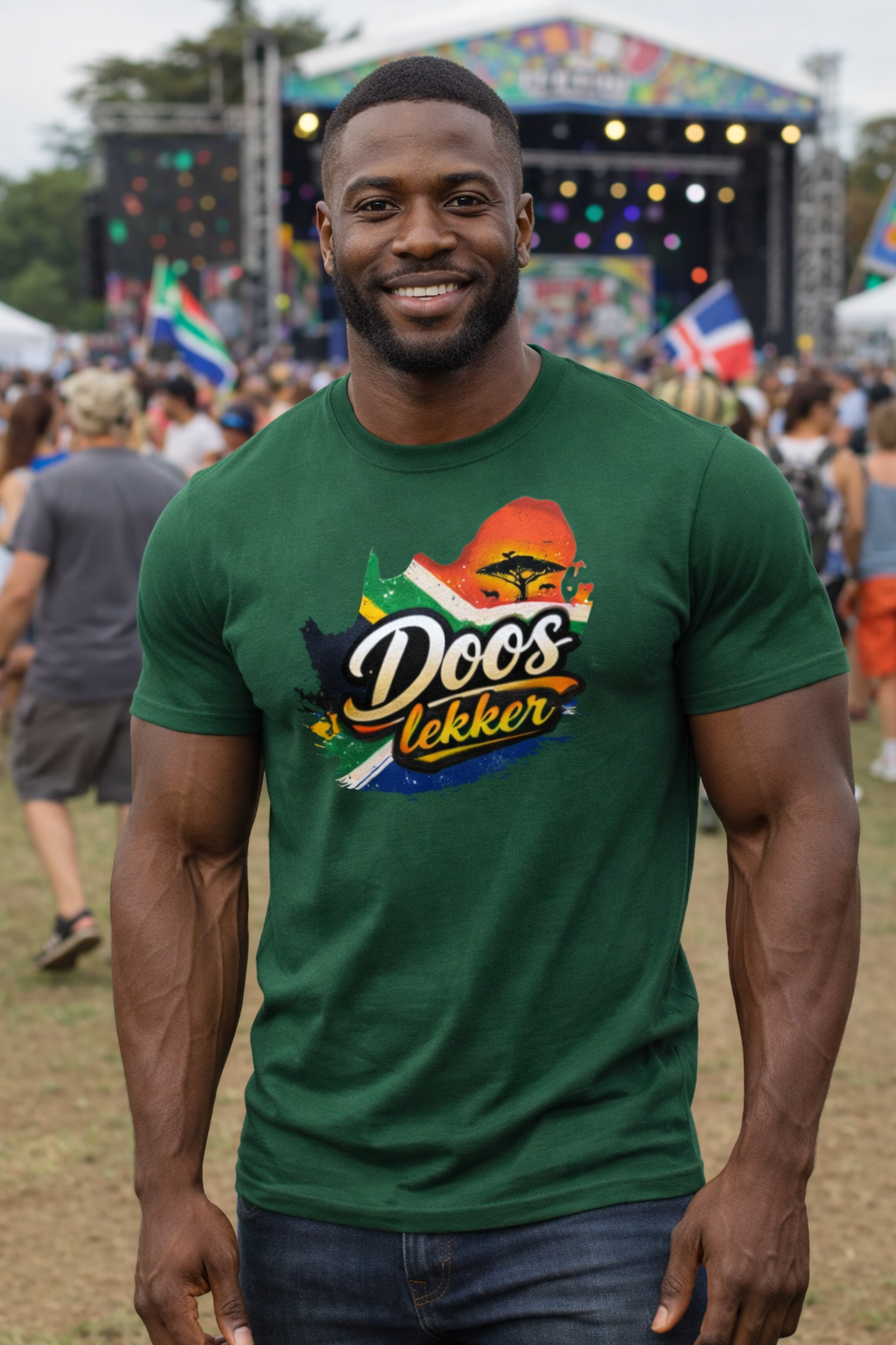 DOOS™ Lekker Africa Vibe Crew Neck T-Shirt