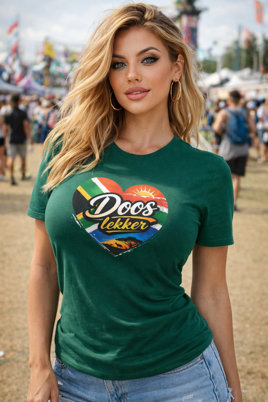 DOOS™ Lekker Africa Heart Crew Neck T-Shirt