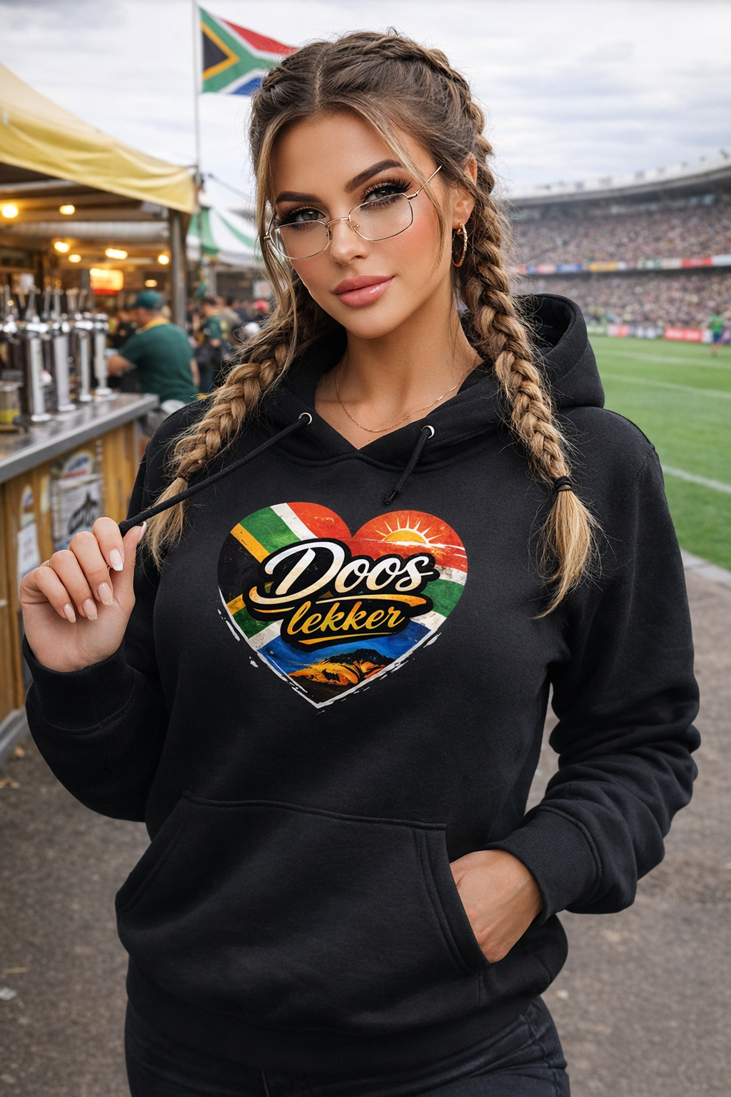 DOOS™ Lekker Africa Heart Unisex Hoodie