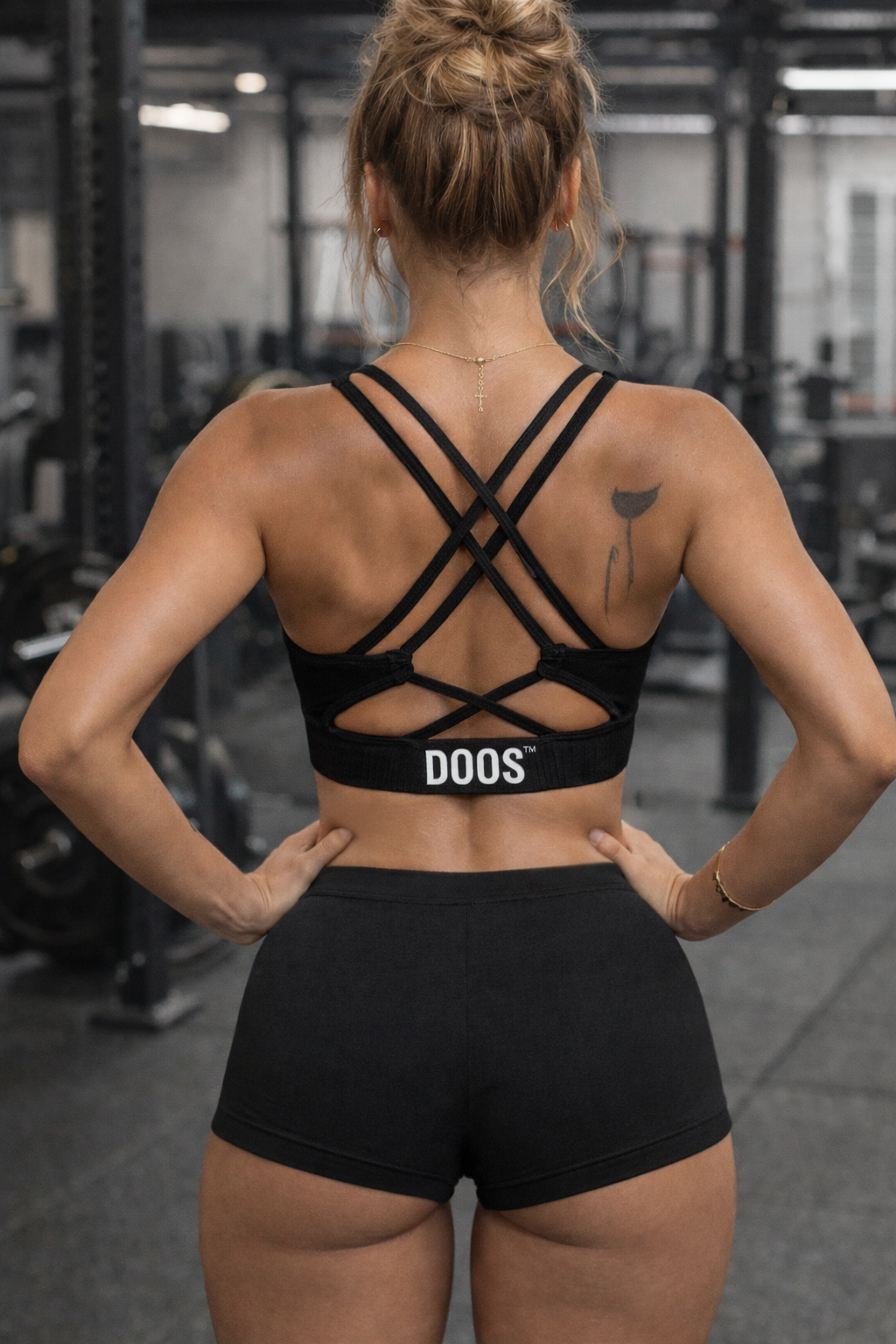 DOOS™ Criss-Cross Back Sports Bra